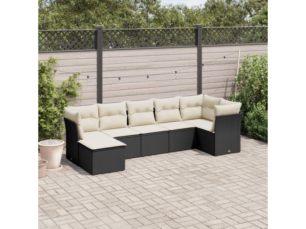 Black Woven Resin Wicker Outdoor Furniture Set - dlz1766571260841