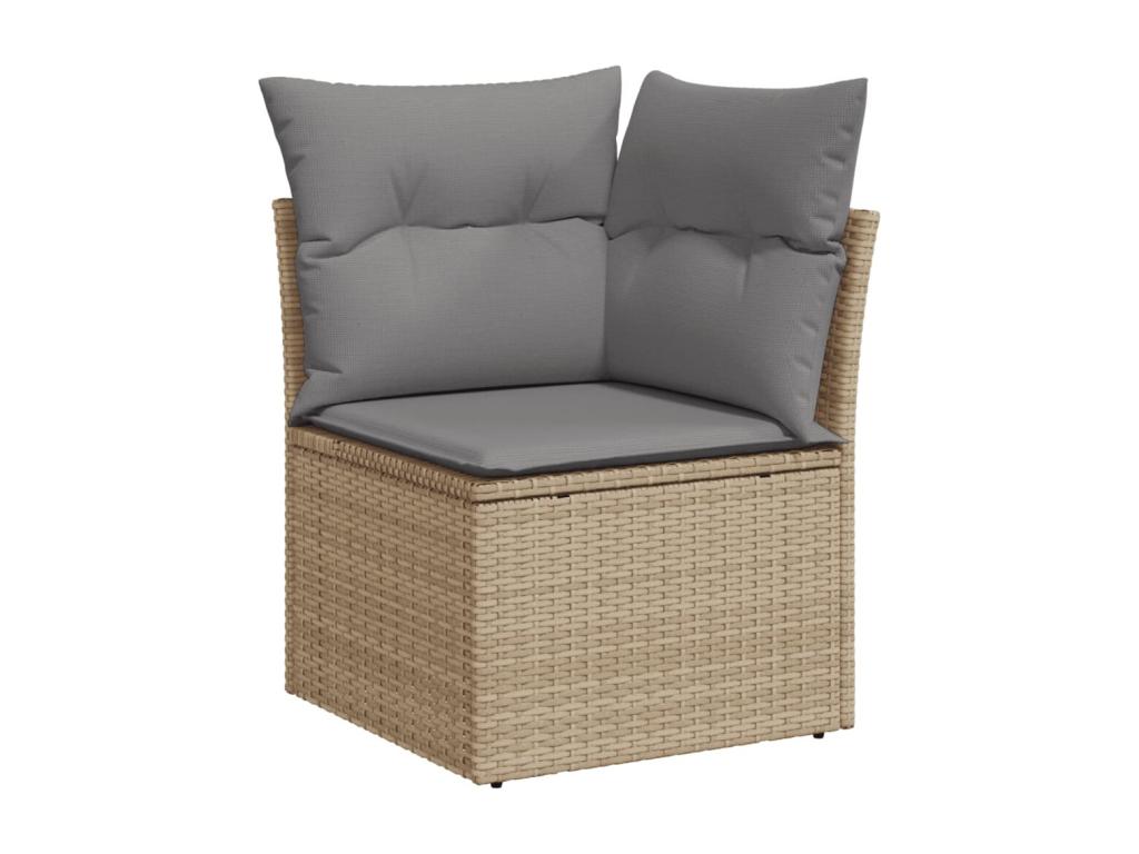 Beige Woven Resin Wicker Outdoor Furniture Set - dlz1766571240747