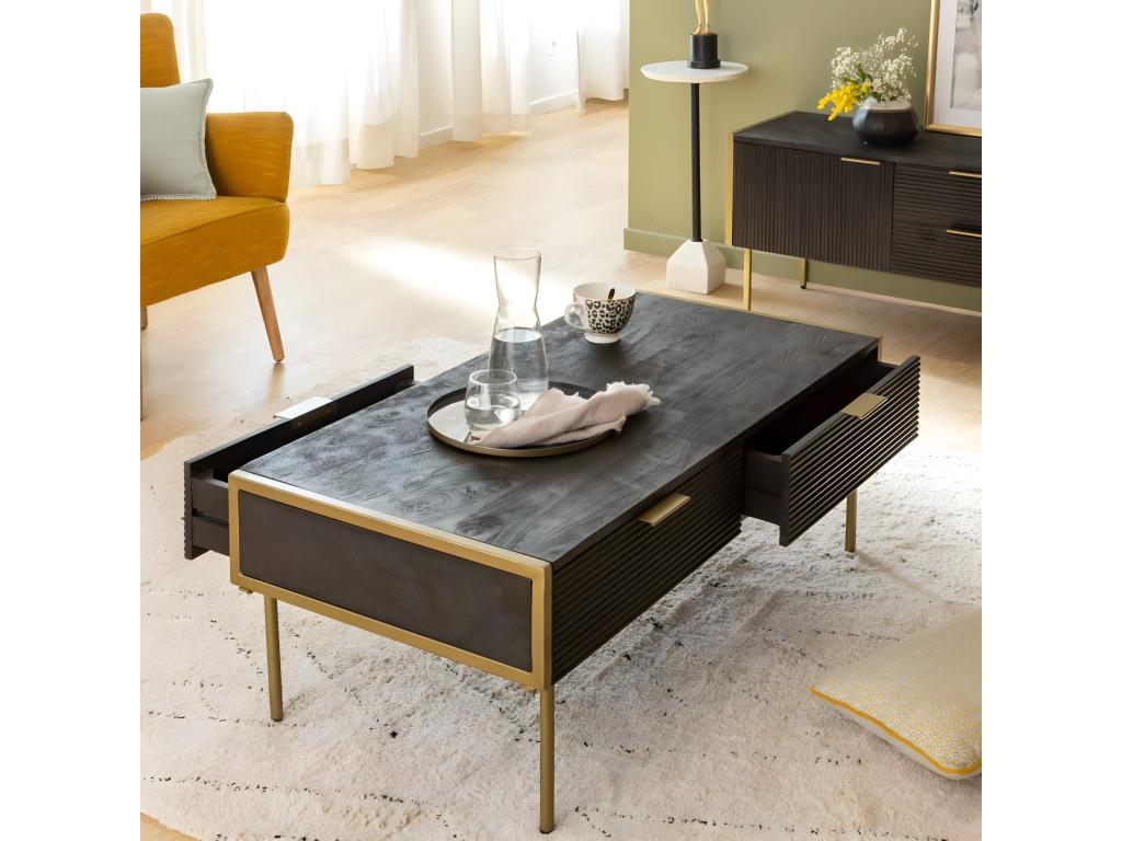 Black Metal Coffee Table