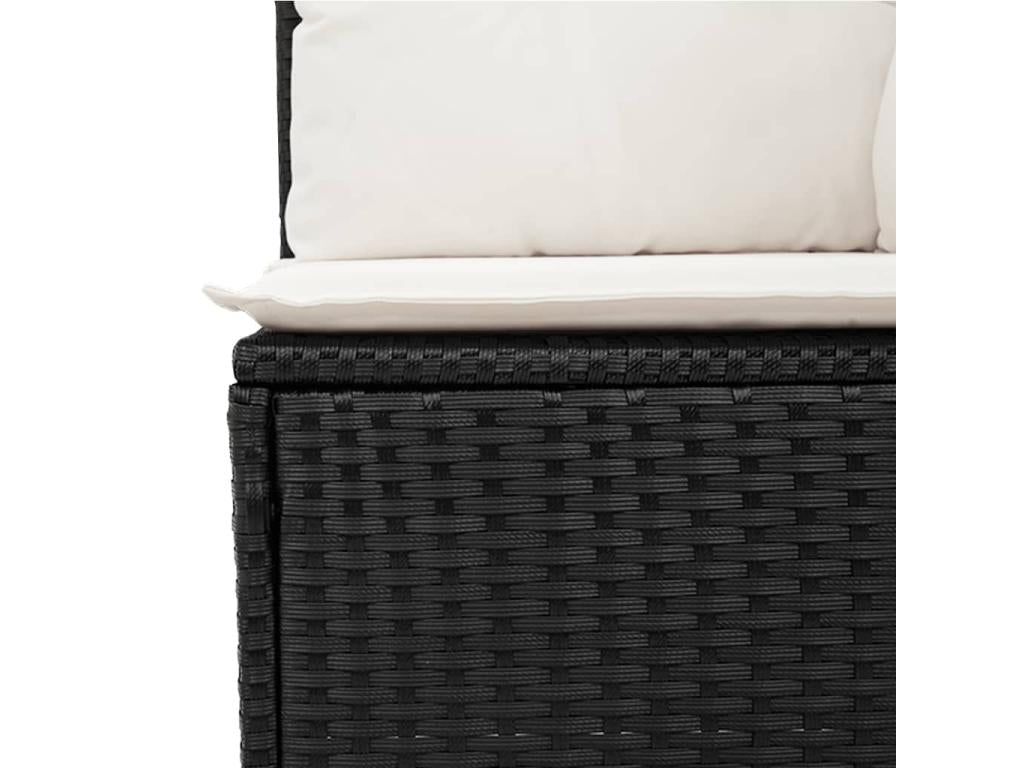 Black Woven Resin Wicker Outdoor Furniture Set - dlz1766571715383