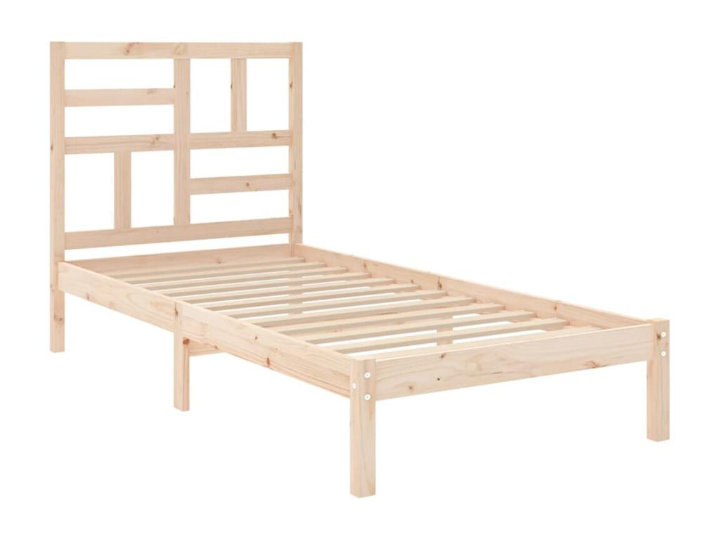 Brown Bed Frame, 75 x 190 cm