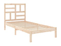 Brown Bed Frame, 75 x 190 cm