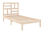 Brown Bed Frame, 75 x 190 cm