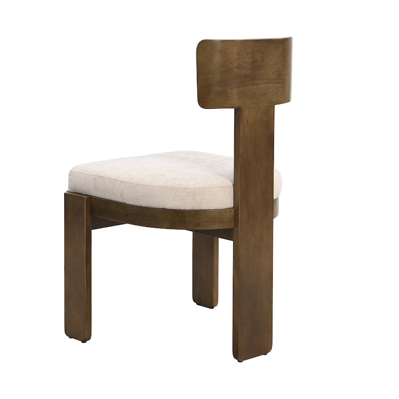 Upholstered Dining Chairs Set of 2 - Rubberwood Frame - 330lbs Capacity - 19"L x 20.1"W x 32.25"H - Modern