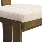 Upholstered Dining Chairs Set of 2 - Rubberwood Frame - 330lbs Capacity - 19"L x 20.1"W x 32.25"H - Modern