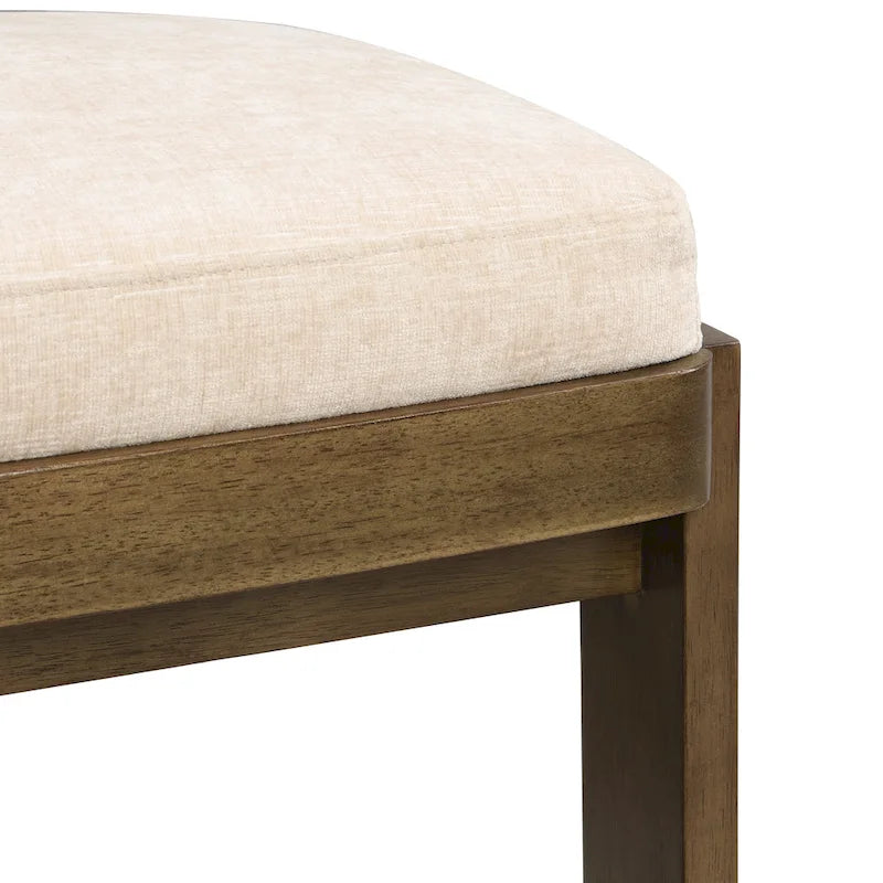 Upholstered Dining Chairs Set of 2 - Rubberwood Frame - 330lbs Capacity - 19"L x 20.1"W x 32.25"H - Modern