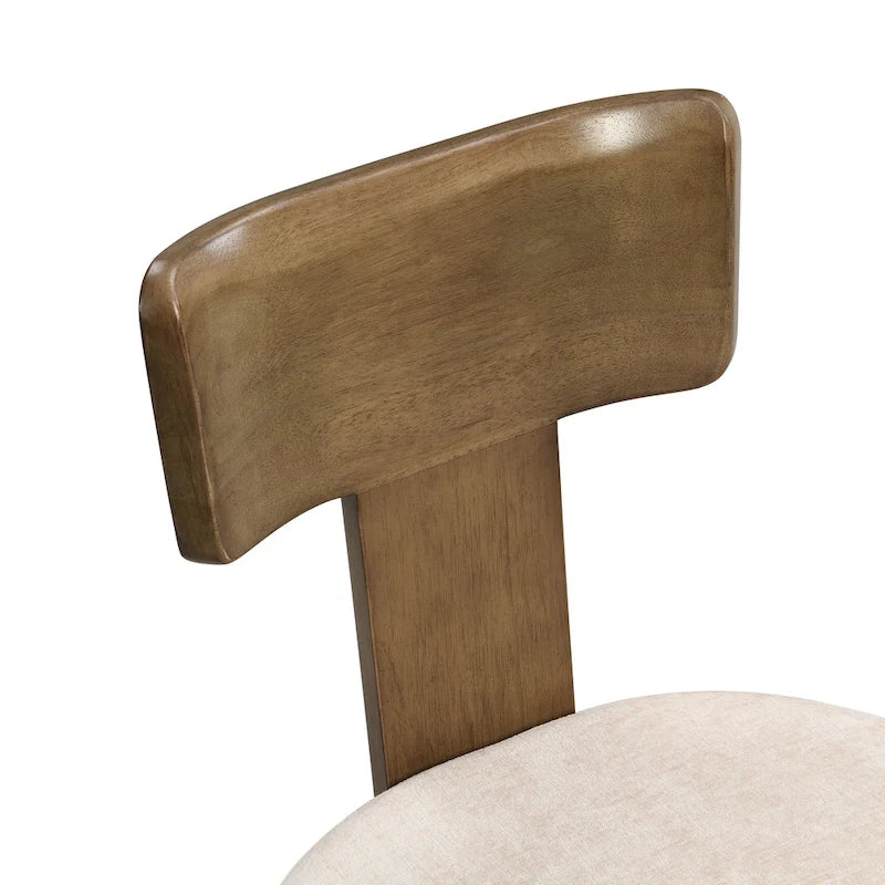 Upholstered Dining Chairs Set of 2 - Rubberwood Frame - 330lbs Capacity - 19"L x 20.1"W x 32.25"H - Modern