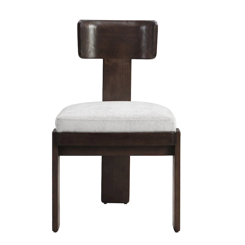 Upholstered Dining Chairs Set of 2 - Rubberwood Frame - 330lbs Capacity - 19"L x 20.1"W x 32.25"H - Modern