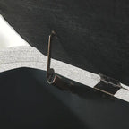 Upholstered Storage Bench 51.5"L - Oval Ottoman Linen Fabric - End of Bed Bedroom Footrest - Fully Assembled