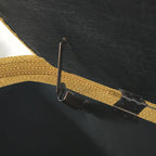 Upholstered Storage Bench 51.5"L - Oval Ottoman Linen Fabric - End of Bed Bedroom Footrest - Fully Assembled