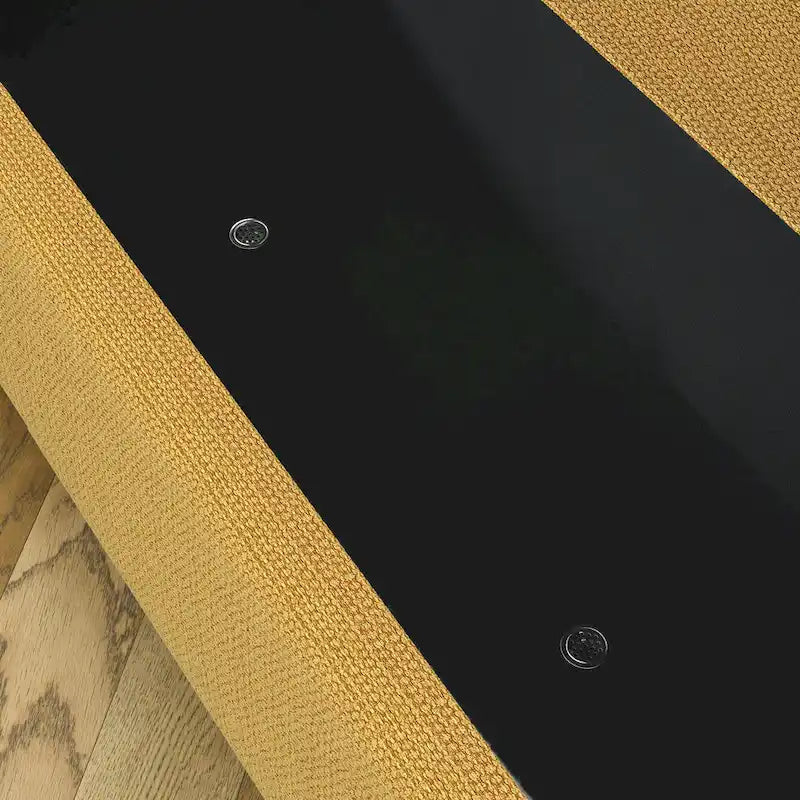 Upholstered Storage Bench 51.5"L - Oval Ottoman Linen Fabric - End of Bed Bedroom Footrest - Fully Assembled