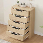 Natural 5 Drawer Dresser for Bedroom, Living Room, Nursery