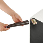 Fleece Fabric Barrel Accent Chair - Wood Legs - 275lbs Capacity - 29.53"W x 26.77"L - Living Room Bedroom