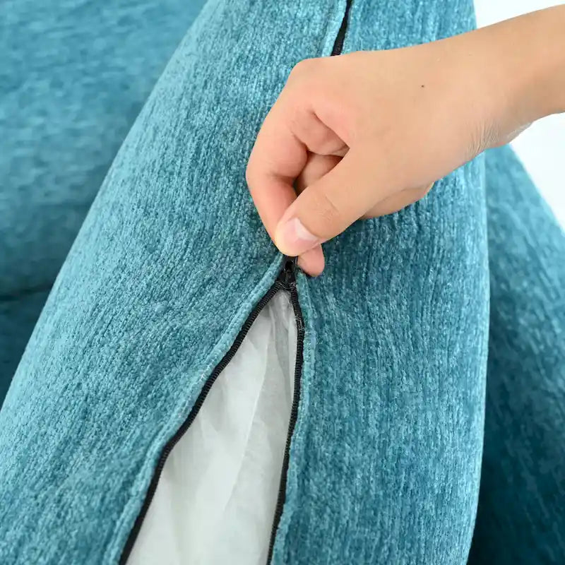 Fleece Fabric Barrel Accent Chair - Wood Legs - 275lbs Capacity - 29.53"W x 26.77"L - Living Room Bedroom