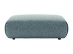 Blue Fabric Ottoman