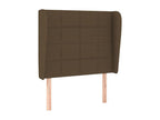 Brown Fabric Bed, 103 x 23 x 118 cm