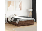 Brown Engineered Wood Bed Frame, 120 x 190 cm