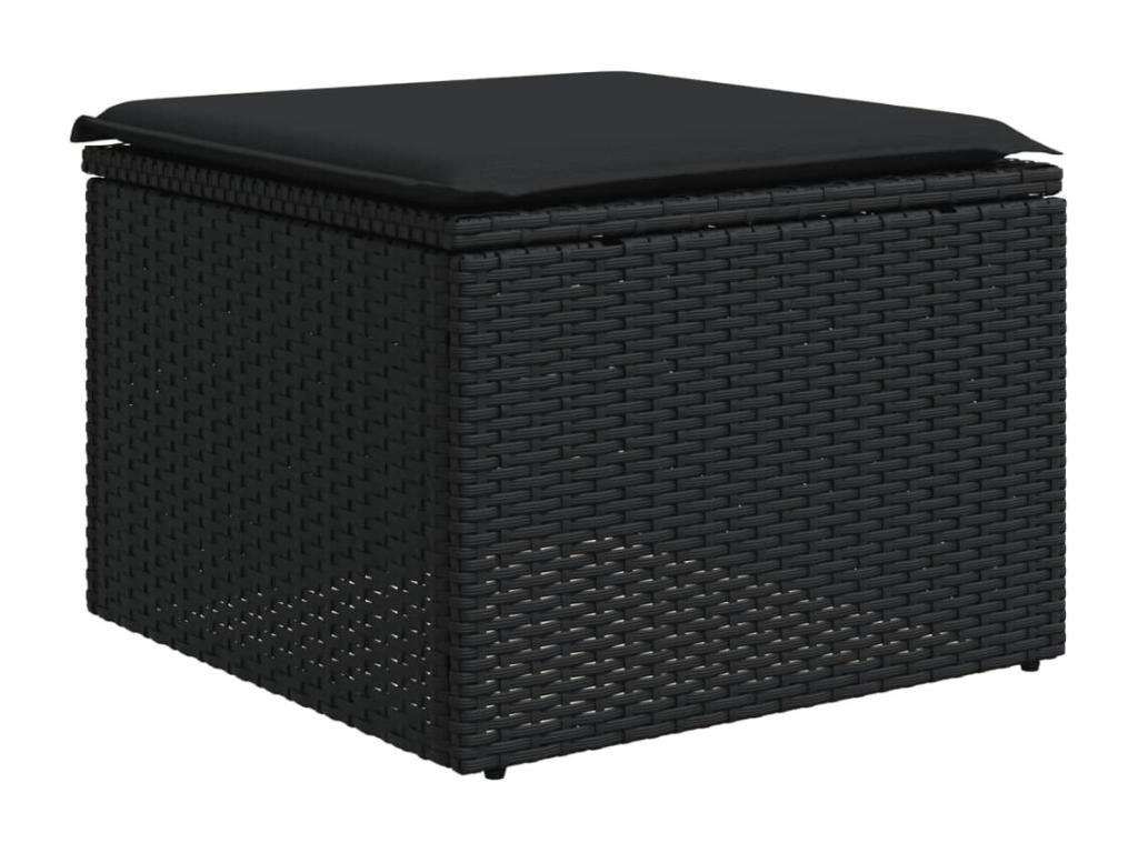 Black Woven Resin Wicker Outdoor Furniture Set - dlz1766571911045