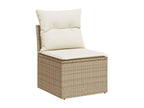 Beige Woven Resin Wicker Outdoor Furniture Set - dlz1766571209769