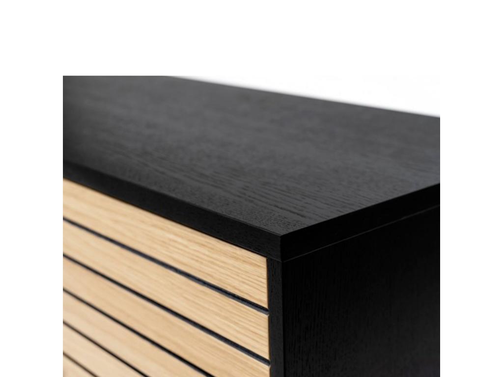 Beige Oak Wood TV Stand