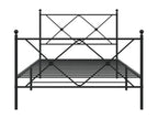 Black Metal Bed Frame, 107 x 203 cm