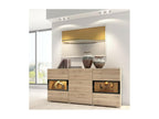 Brown Oak Wood Sideboard