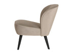 Beige Velvet Accent Chair