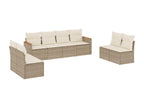 Beige Woven Resin Wicker Outdoor Furniture Set - dlz1766571784587
