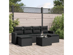 Black Woven Resin Wicker Outdoor Furniture Set - dlz1766571521438