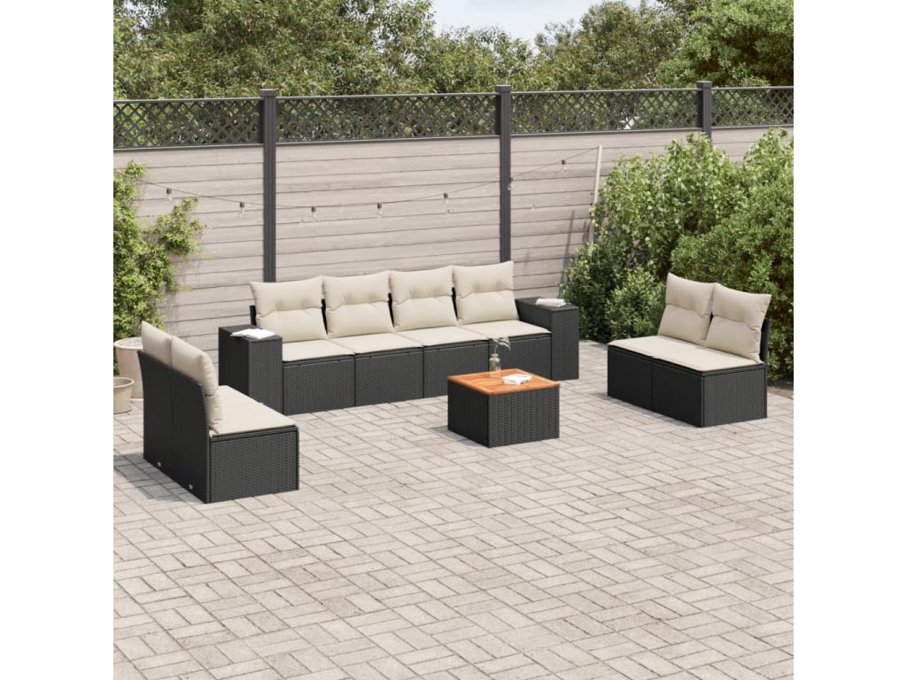 Black Woven Resin Wicker Outdoor Furniture Set - dlz1766571479494