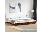 Brown Engineered Wood Bed Frame, 200 x 200 cm