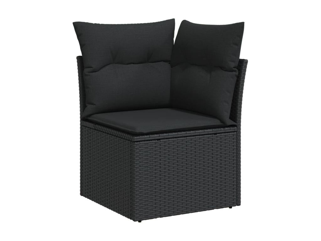 Black Woven Resin Wicker Outdoor Furniture Set - dlz1766571968499