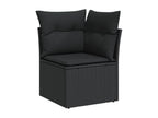 Black Woven Resin Wicker Outdoor Furniture Set - dlz1766571968499