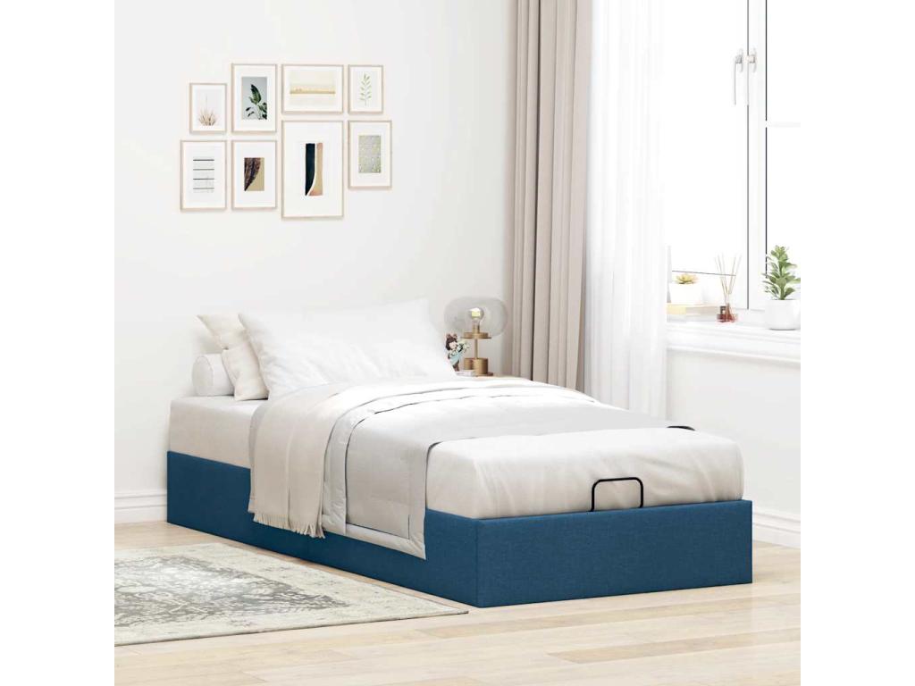Blue Fabric Mattress, 90 x 190 cm