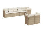 Beige Woven Resin Wicker Outdoor Furniture Set - dlz1766571194340