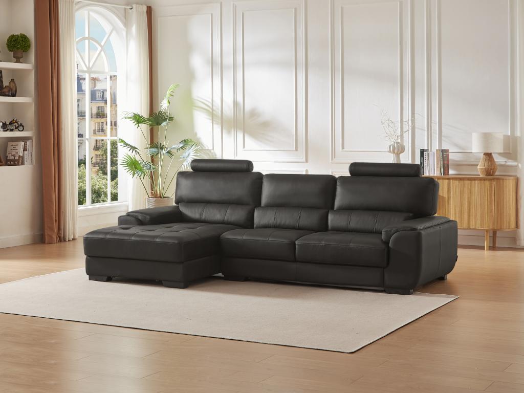 Black Leather Sofa