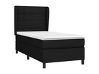 Black Fabric Mattress, 90 x 200 cm