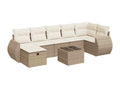 Beige Woven Resin Wicker Outdoor Furniture Set - dlz1766571289139
