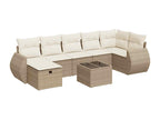 Beige Woven Resin Wicker Outdoor Furniture Set - dlz1766571289139