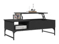 Black Metal Coffee Table, 100 x 50 x 35 cm