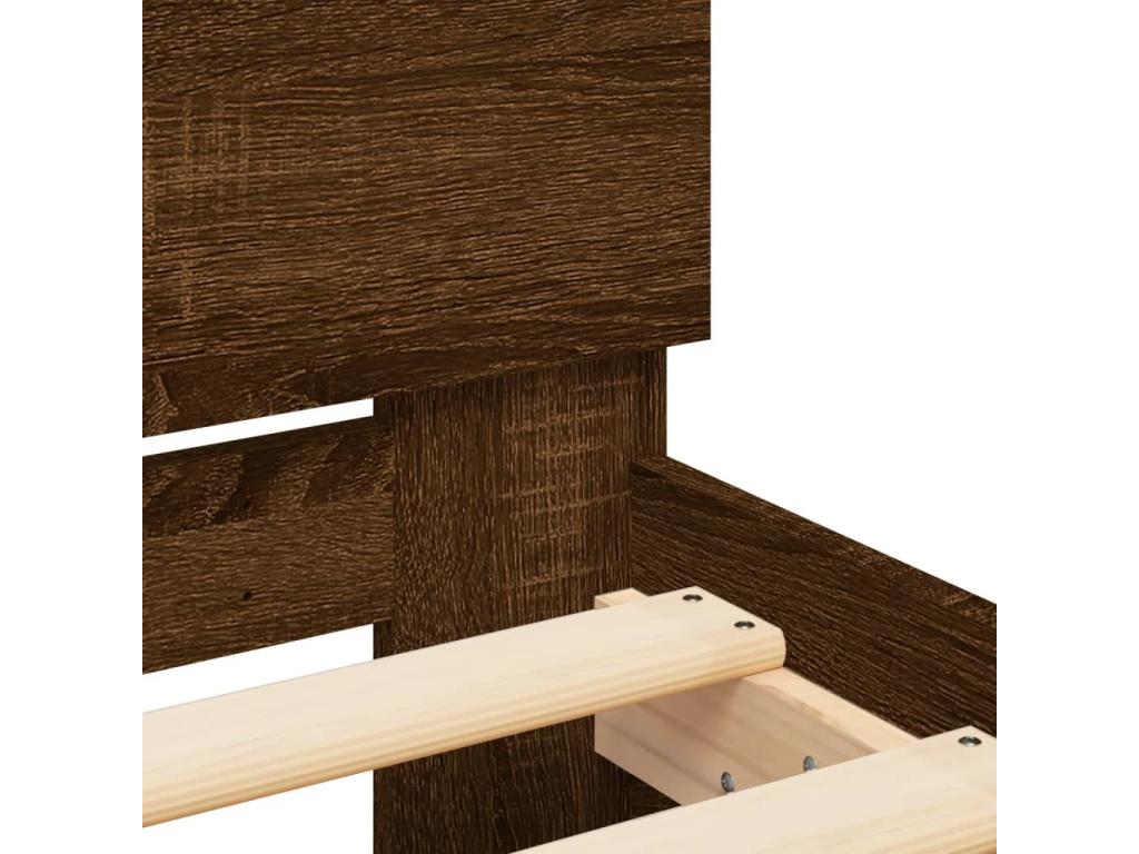 Brown Oak Wood Mattress, 180 x 200 cm