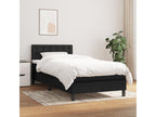 Black Fabric Mattress, 90 x 190 cm