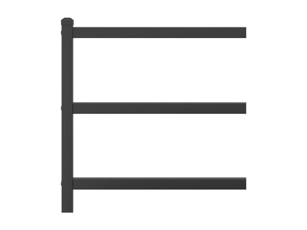 Black Metal Bed Frame, 160 x 200 cm