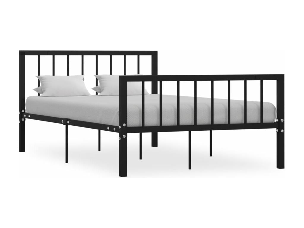 Black Metal Bed Frame, 120 x 200 cm
