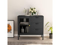 Gray Glass Sideboard, 75 x 35 x 70 cm