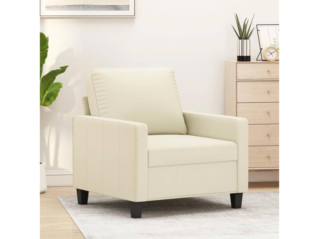 Faux Leather Accent Chair