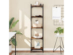 Brown Engineered Wood Bookcase, 40 x 30 x 154 cm