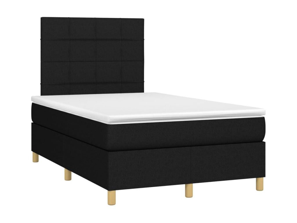 Black Fabric Mattress, 120 x 200 cm