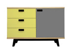 Yellow Oak Wood Sideboard