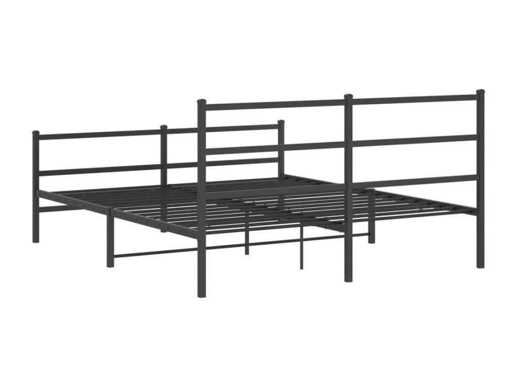 Black Metal Bed Frame, 160 x 200 cm